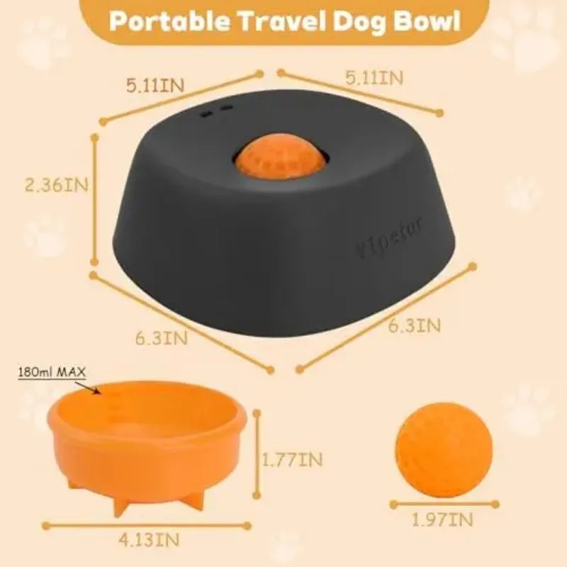 Professional Slow Feeder Dog Bowls for Liquid Treats - 3/4 Cup Yogurt Lick Toy for All Dog Breeds to Enhance Supplement Nutrition