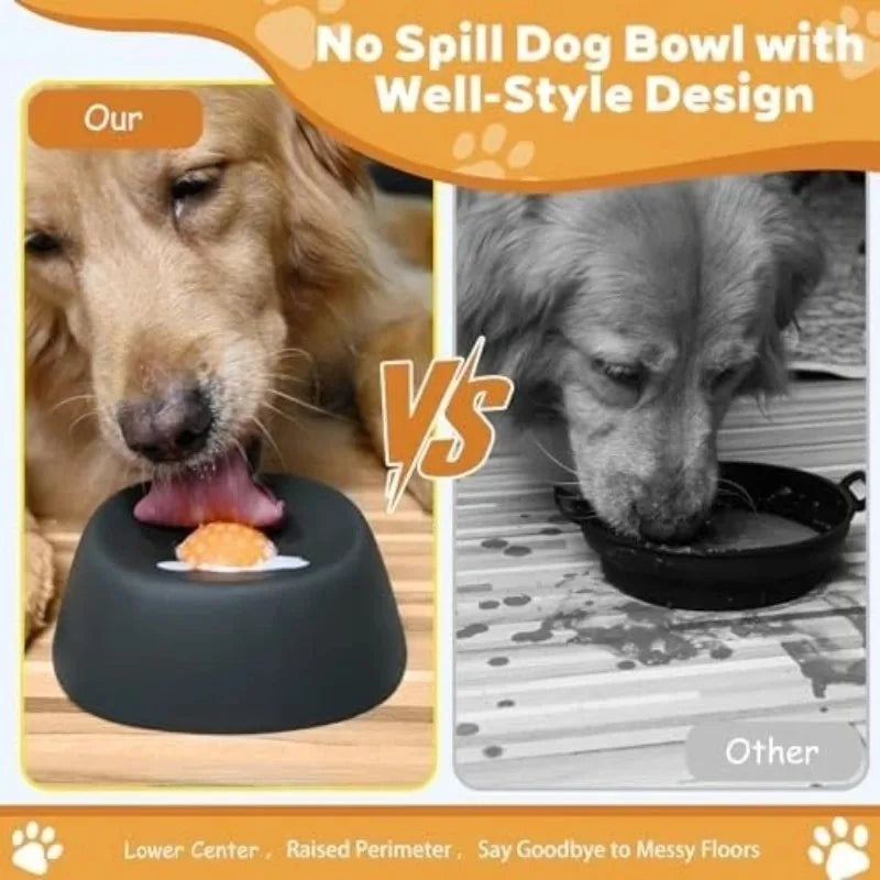 Professional Slow Feeder Dog Bowls for Liquid Treats - 3/4 Cup Yogurt Lick Toy for All Dog Breeds to Enhance Supplement Nutrition