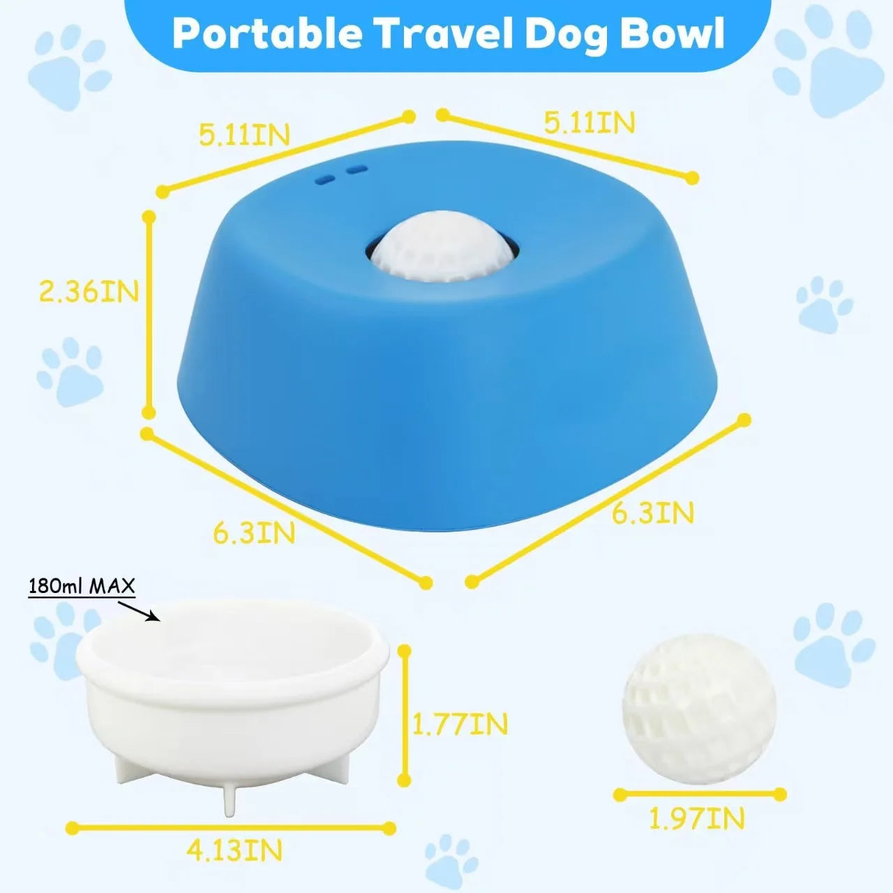 Professional Slow Feeder Dog Bowls for Liquid Treats - 3/4 Cup Yogurt Lick Toy for All Dog Breeds to Enhance Supplement Nutrition